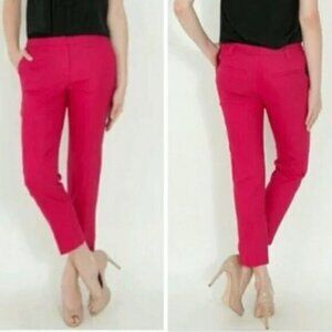 Diane von Furstenberg / DVF Georgia Crop Ankle Dress Pants Trousers Pink 2 Flaw